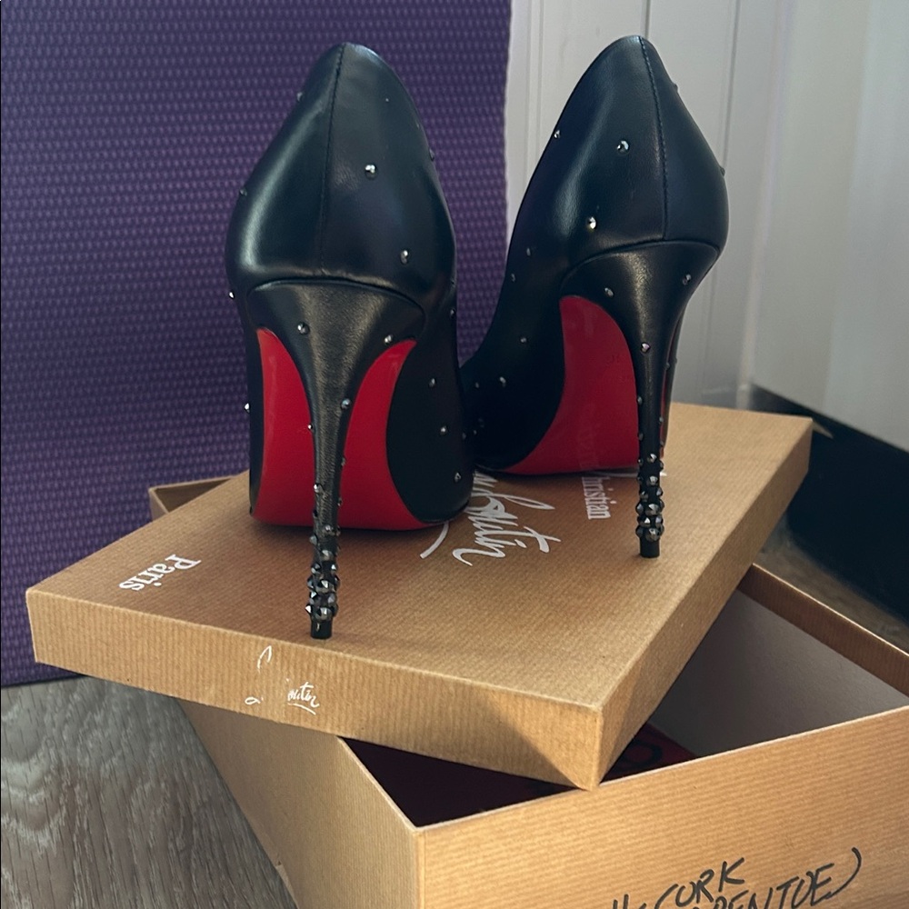 Black Studded Heels